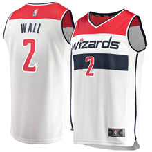 Load image into Gallery viewer, 02- Men&#39;s Fanatics Branded John Wall White Washington Wizards Fast Break Jersey - Association Edition -White