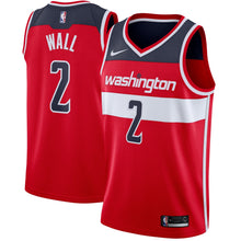 Load image into Gallery viewer, 02 - Men&#39;s Nike John Wall Red Washington Wizards Swingman Jersey - Icon Edition - Red