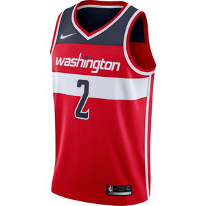 02 - Men's Nike John Wall Red Washington Wizards Swingman Jersey - Icon Edition - Red
