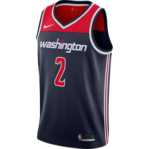 02 - Men's Nike John Wall Navy Washington Wizards Swingman Jersey - Statement Edition- Navy