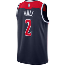 Load image into Gallery viewer, 02 - Men&#39;s Nike John Wall Navy Washington Wizards Swingman Jersey - Statement Edition- Navy