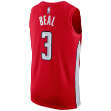Load image into Gallery viewer, 03- Men&#39;s Nike Bradley Beal Red Washington Wizards 2018/19 Swingman Jersey – Earned Edition -Red