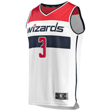 Load image into Gallery viewer, 03 - Men&#39;s Fanatics Branded Bradley Beal White Washington Wizards Fast Break Replica Jersey - Association Edition - White