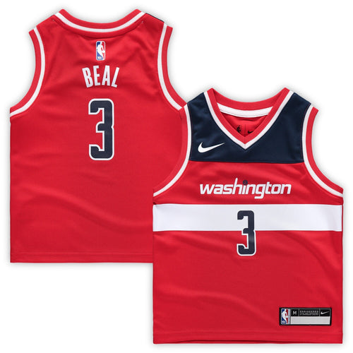 03- Preschool Nike Bradley Beal Red Washington Wizards Replica Jersey - Icon Edition -Red