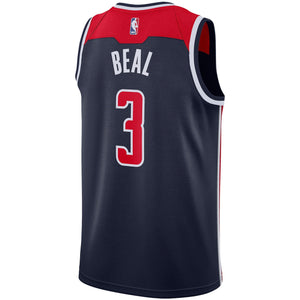 03 - Men's Nike Bradley Beal Navy Washington Wizards Replica Swingman Jersey - Statement Edition - Navy