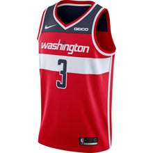 Load image into Gallery viewer, 03 - Men&#39;s Nike Bradley Beal Red Washington Wizards Custom Swingman Sponsor Patch Jersey-Red