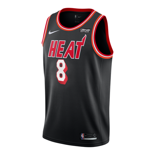 08-Tyler Johnson Nike Miami Heat Classic Edition Jersey -Black