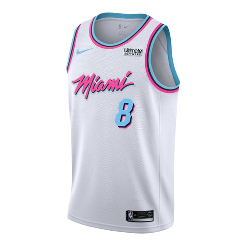 08 -Tyler Johnson Nike Miami Heat Youth Vice Uniform City Edition Swingman Jersey -White