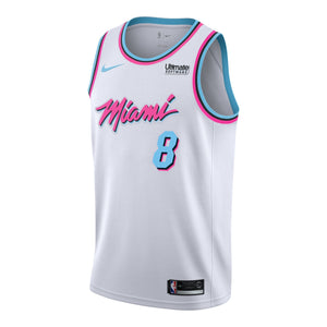 08 -Tyler Johnson Nike Miami Heat Youth Vice Uniform City Edition Swingman Jersey -White