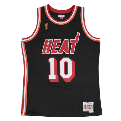 10 -Tim Hardaway Mitchell And Ness Miami Heat Swingman Jersey - Black