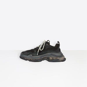 Balenciaga Women Triple S Clear Sole Trainers Black