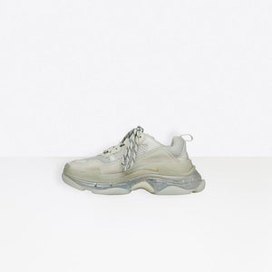 Balenciaga Women Triple S Clear Sole Trainers Gray