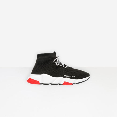 Balenciaga Women Speed Trainers Lace-up Black / White / Red