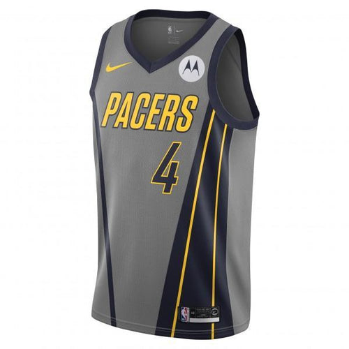 04 - Victor Oladipo Indiana Pacers 18-19 City Edition Authentic Jersey - Grey