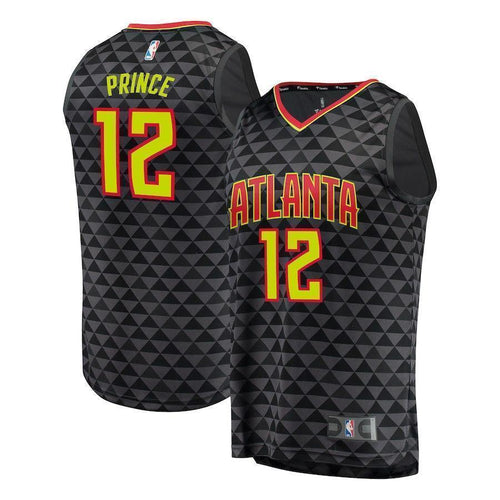 12-Taurean Prince Atlanta Hawks Player Jersey - Icon Edition - Black