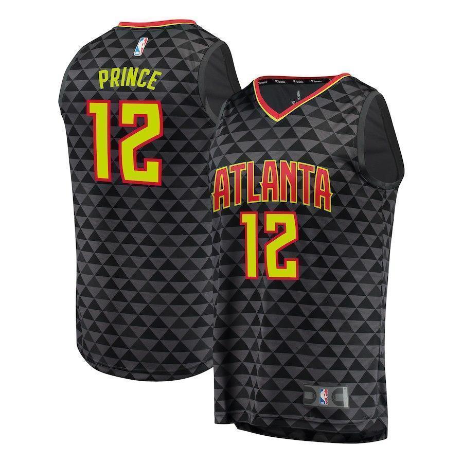 12-Taurean Prince Atlanta Hawks Player Jersey - Icon Edition - Black