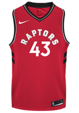 Load image into Gallery viewer, 43 - Raptors Adult Swingman Icon Jersey - Siakam - Red
