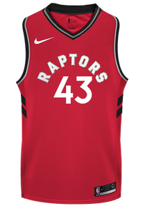 43 - Raptors Adult Swingman Icon Jersey - Siakam - Red