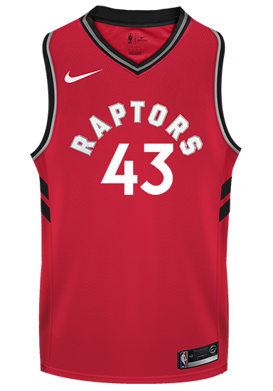 43 - Raptors Adult Swingman Icon Jersey - Siakam - Red