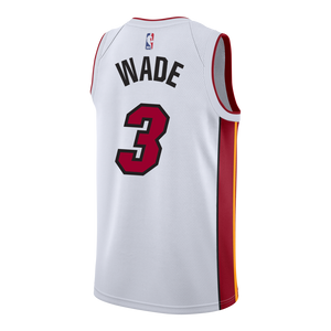 03 - Dwyane Wade Nike Miami Heat Association White Swingman Jersey - White
