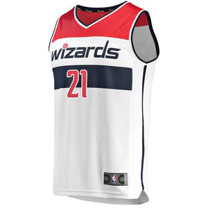 21 - Men's Fanatics Branded Dwight Howard White Washington Wizards Fast Break Jersey - Association Edition - White