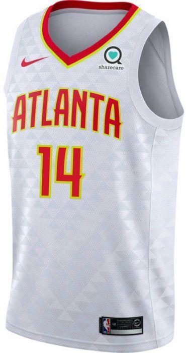14-Dedmon Atlanta Hawks - Association Edition - White