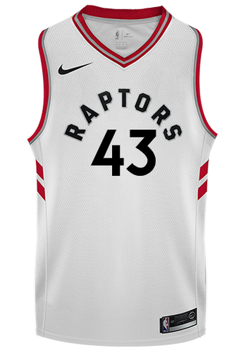 43 - Raptors Men's Swingman Association Jersey - Siakam - White