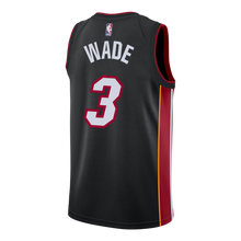 Load image into Gallery viewer, 03 - Dwyane Wade Nike Miami Heat Icon Black Swingman Jersey - Black