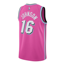 Load image into Gallery viewer, 16 - James Johnson Nike Sunset Vice Swingman Jersey - Pink
