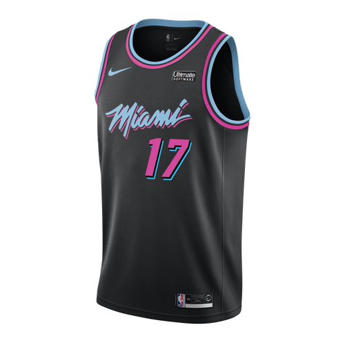 17-Rodney Mcgruder Nike Miami Heat Vice Nights Swingman Jersey -Black