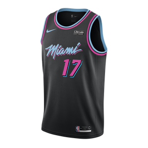 17-Rodney Mcgruder Nike Miami Heat Vice Nights Swingman Jersey -Black