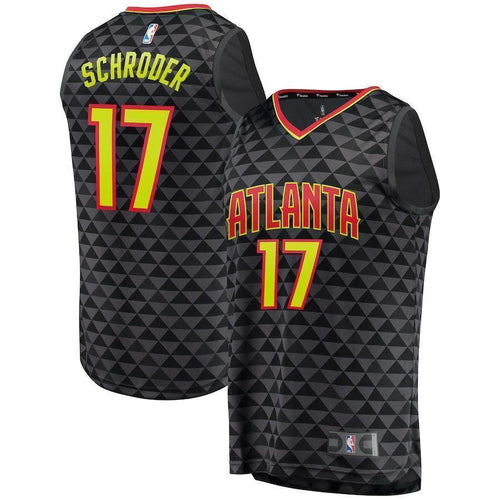 17-Dennis Schroder Atlanta Hawks Jersey - Icon Edition - Black