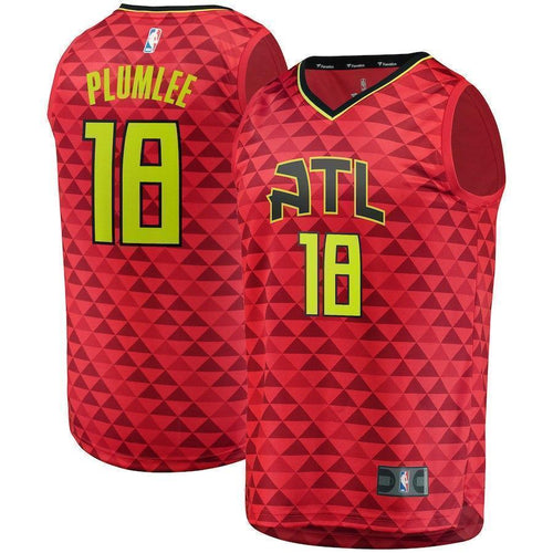 18-Miles Plumlee Atlanta Hawks Jersey - Statement Edition - Red