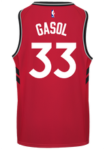 Load image into Gallery viewer, 33 - Raptors Adult Swingman Icon Jersey - Gasol - Red