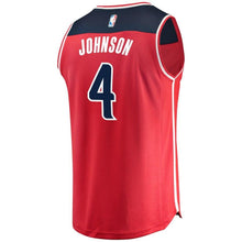 Load image into Gallery viewer, 04 - Men&#39;s Fanatics Branded Wesley Johnson Red Washington Wizards Fast Break Replica Jersey – Icon Edition - Red