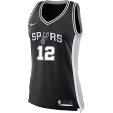 Load image into Gallery viewer, 12 - Aldridge San Antonio Spurs Women&#39;s Nike Custom Personalized Icon Swingman Jersey - Black