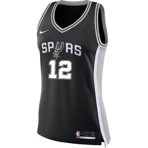 12 - Aldridge San Antonio Spurs Women's Nike Custom Personalized Icon Swingman Jersey - Black