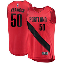 Load image into Gallery viewer, 50 - Caleb Swanigan Portland Trail Blazers Fast Break Player Jersey - Statement Edition - Red