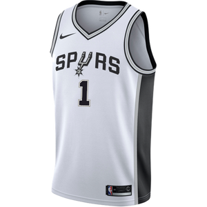 1 - Walker San Antonio Spurs Men's Nike Custom Personalized Icon Swingman Jersey - White