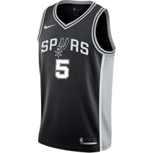 Load image into Gallery viewer, 5 - Murray San Antonio Spurs Men&#39;s Nike Custom Personalized Icon Swingman Jersey - Black