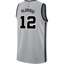 Load image into Gallery viewer, 12 - Aldridge San Antonio Spurs Men&#39;s Nike 2018-19 Statement Edition Swingman Personalized Jersey  - Grey