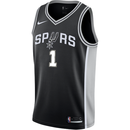 1 - Walker San Antonio Spurs Men's Nike Custom Personalized Icon Swingman Jersey - Black
