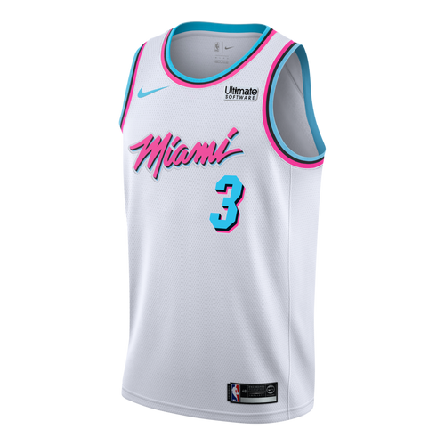 03 - Dwyane Wade Nike Miami Heat Vice Uniform City Edition Swingman Jersey - White