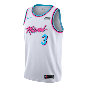 03 - Dwyane Wade Nike Miami Heat Vice Uniform City Edition Swingman Jersey - White