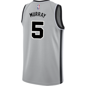 5 - Murray San Antonio Spurs Men's Nike 2018-19 Statement Edition Swingman Personalized Jersey  - Grey