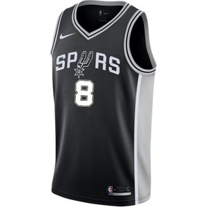 8 - Mills San Antonio Spurs Men's Nike Custom Personalized Icon Swingman Jersey - Black