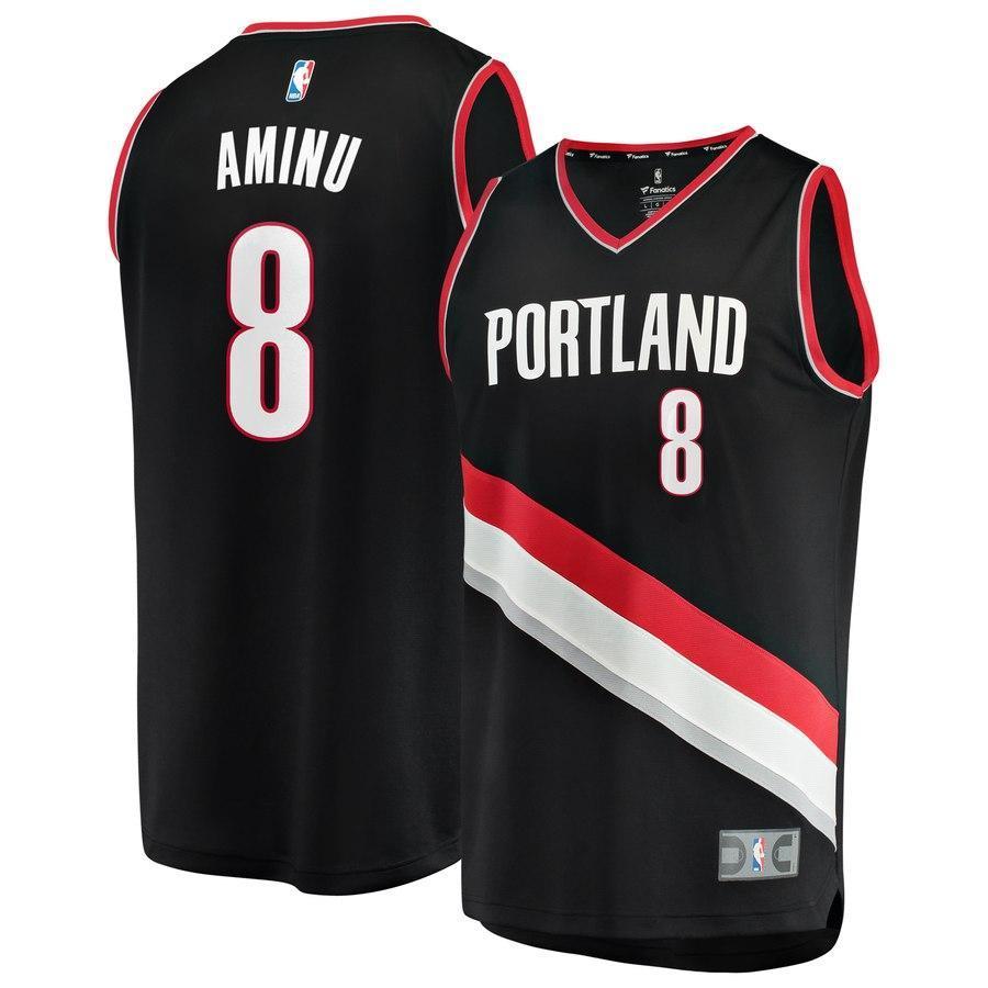 8 - Al-Farouq Aminu Portland Trail Blazers Fast Break Player Jersey - Icon Edition - Black