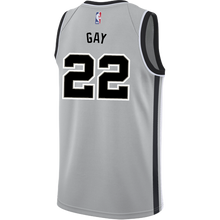 Load image into Gallery viewer, 22 - Gay San Antonio Spurs Men&#39;s Nike 2018-19 Statement Edition Swingman Personalized Jersey  - Grey