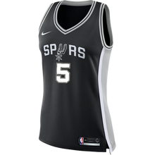 Load image into Gallery viewer, 5 - Murray San Antonio Spurs Women&#39;s Nike Custom Personalized Icon Swingman Jersey - Black