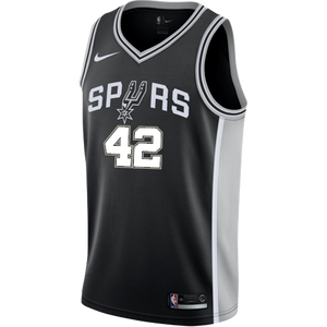 42 - Bertans San Antonio Spurs Men's Nike Custom Personalized Icon Swingman Jersey - Black